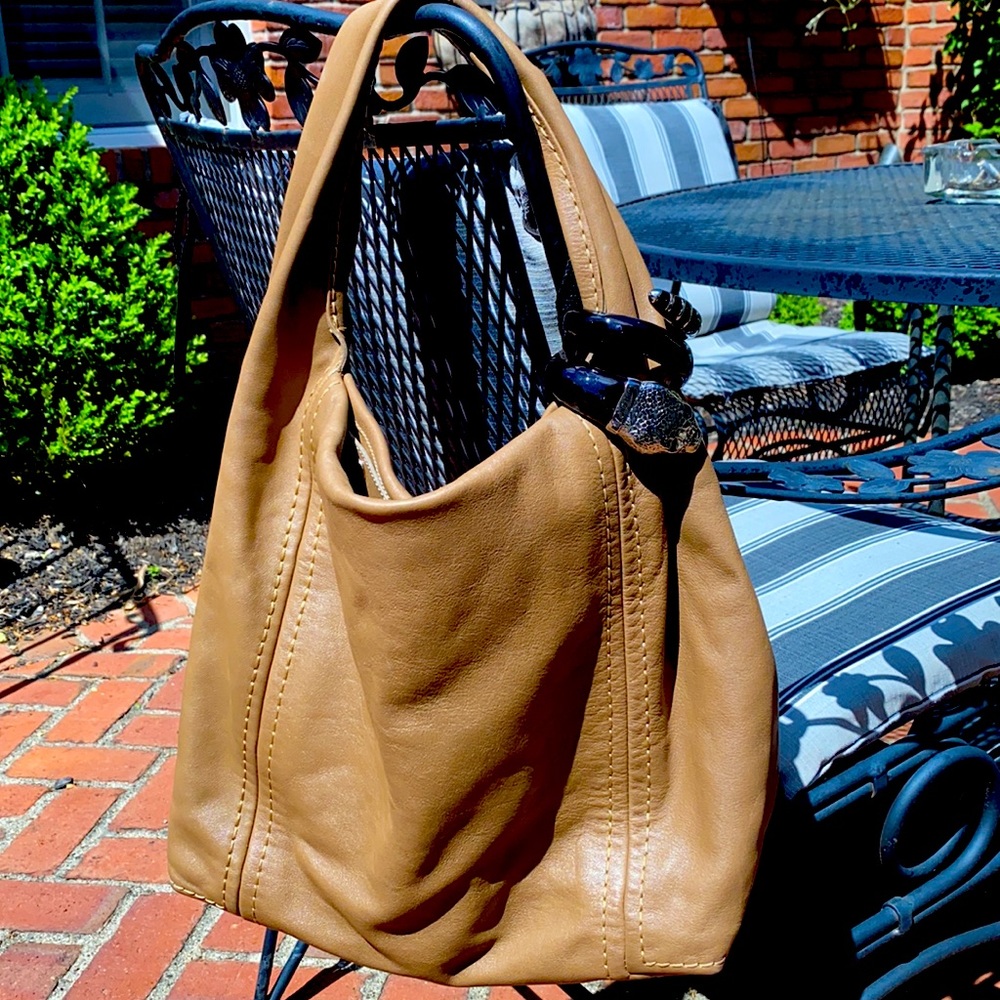 JIMMY CHOO bag w ornate black & silver snake. This bag is so soft, truly special